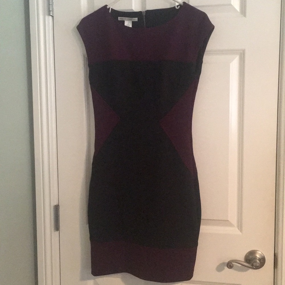 Maggy London Wine and black dress